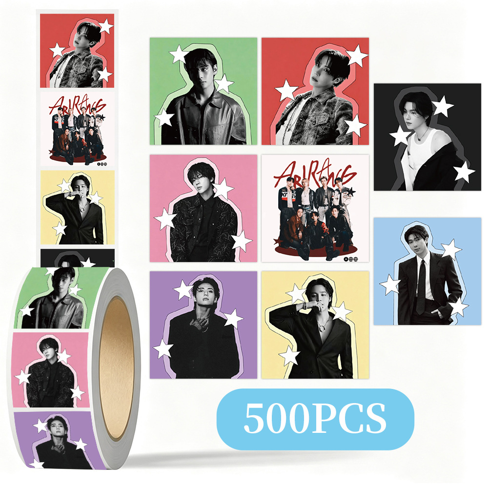 Laptop Accessories Case - K-pop BTS Star Decorative Sticker Roll