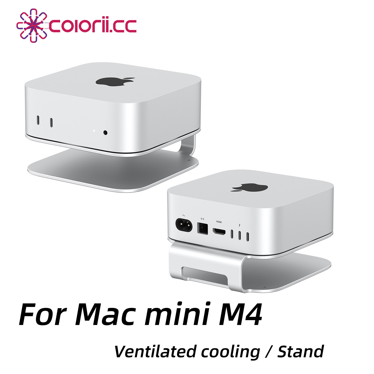 Laptop Accessories Productivity - Colorii Desktop Stand for Mac Mini