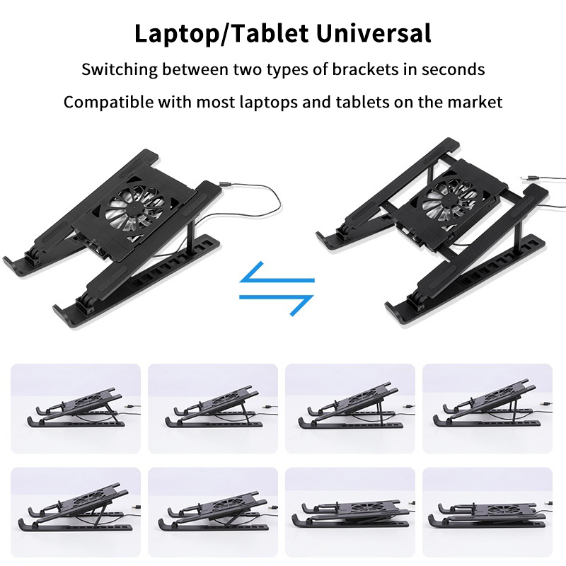 Laptop Cooler Base Stand Folda - Laptop Accessories Cooling Pad ulasan dan harga