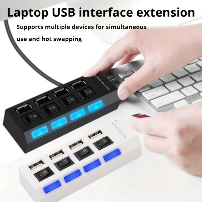 USB 2.0 Hub 4/7 Port Splitter  - Laptop Accessories Productivity ulasan dan harga