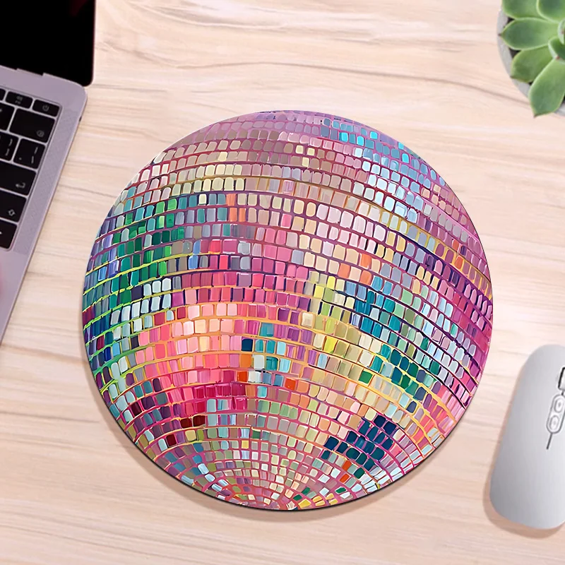 Rubber Round Pink Disco Ball M - Laptop Accessories Productivity ulasan dan harga