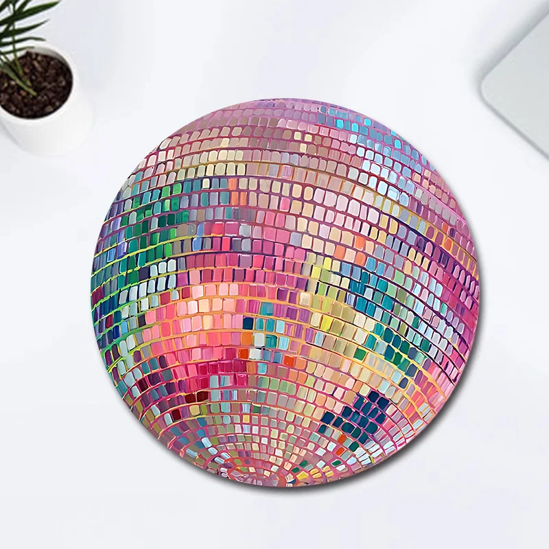 Rubber Round Pink Disco Ball M - Laptop Accessories Productivity ulasan dan harga