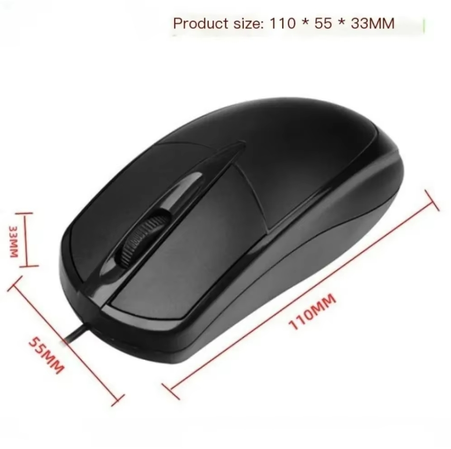 USB Optical Wired Mouse Laptop - Laptop Accessories Productivity ulasan dan harga