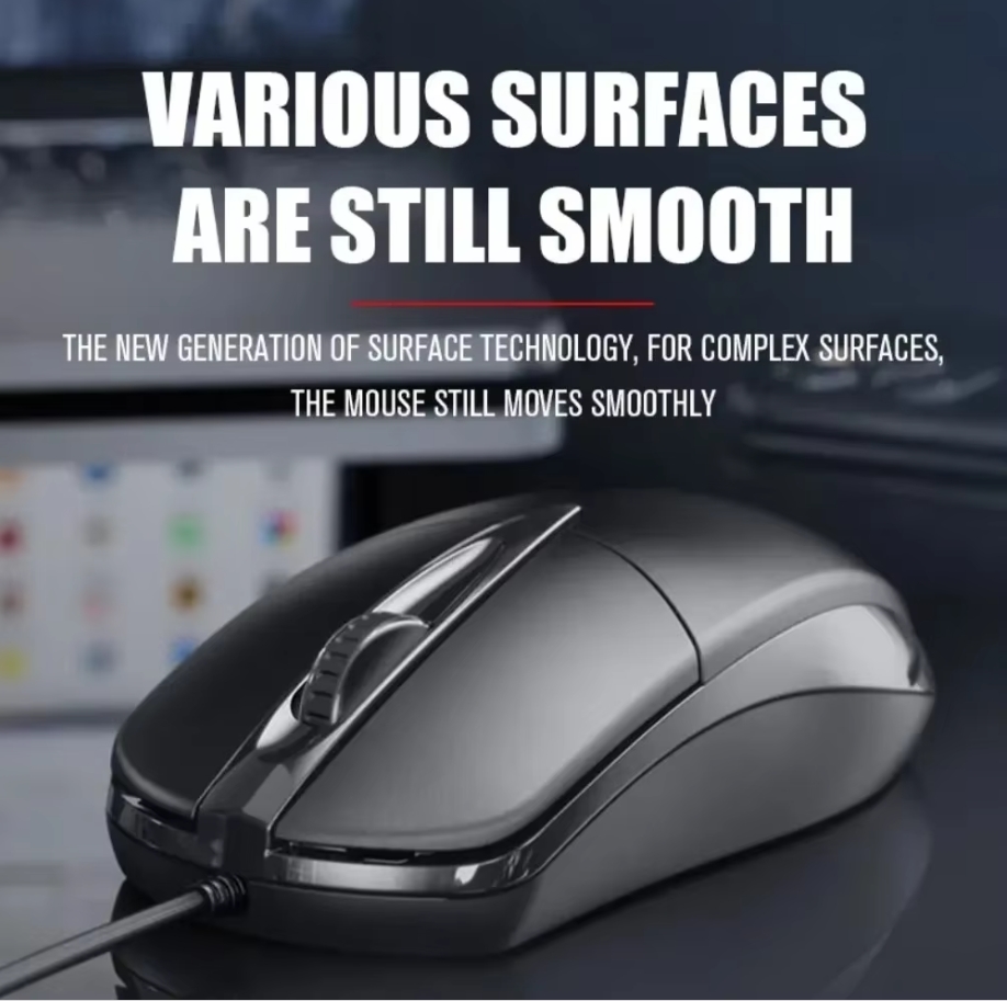 USB Optical Wired Mouse Laptop - Laptop Accessories Productivity ulasan dan harga