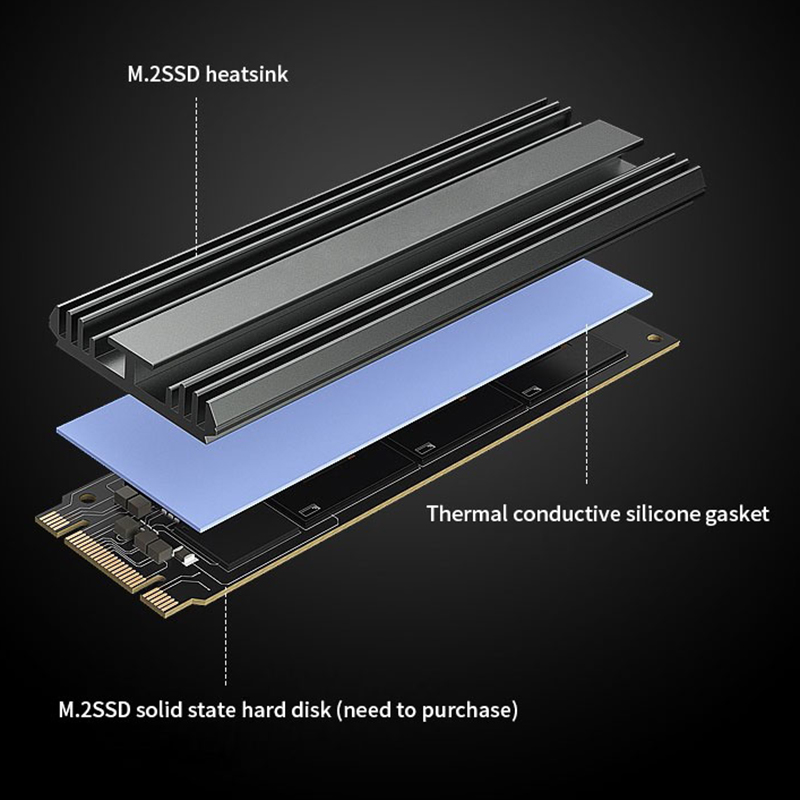 TEUCER M2 2280 Solid State Har - Laptop Accessories Cooling Pad ulasan dan harga